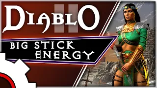 No Strength, No Dexterity, 100% Big Stick Energy - A Fun Sorceress Build in Diablo 2 Resurrected