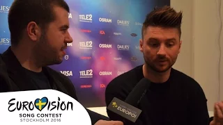 Sergey Lazarev (Russia): "My performance is a step forward" (Eurovision 2016)