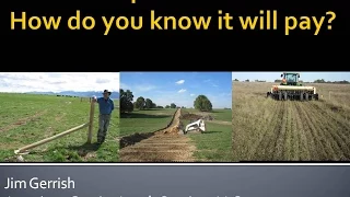 WBDC - 2015 Field Day - Gerrish - Pasture Improvement: How Do You Know It Will Pay?