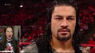 WWE Raw 2/26/18 Roman Reigns calls out Brock Lesnar