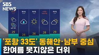 '포항 33도' 동해안 · 남부 중심 한여름 더위 / SBS