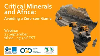 Critical Minerals and Africa: Avoiding a Zero-sum Game