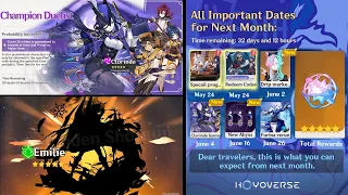 IMPORTANT DATES FOR NEXT MONTH! CLORINDE BANNER, EMILIE, FURINA RERUN - Genshin Impact