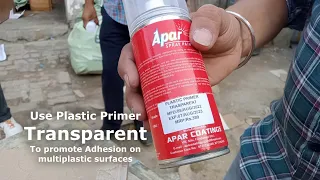 Applying Plastic Primer Transparent | Primer Surfacer White | Fluorescent Green | Apar Spray Paints