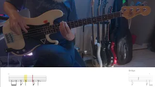 Ghost - Kiss The Go-Goat Bass Cover (with tab!)