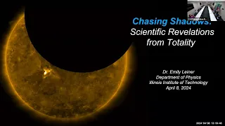 Total Solar Eclipse Seminar Livestream with Dr. Emily Leiner | Illinois Tech Alumni Association