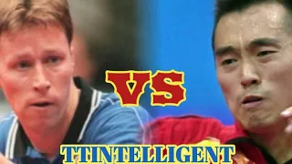 Jan-Ove Waldner vs Kong Linghui - 1997 WTTC. (short. ver)