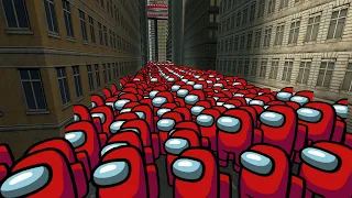 Trying To Escape The Amog Us Nextbot Horde in Gmod !!