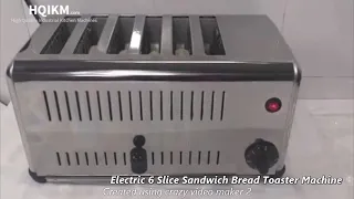 Electric 6 Slice Bun Sandwich Bread Toaster Machine