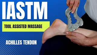 Achilles Tendon IASTM with RockBlade Fascia Tool (Like Graston or Gua Sha) ‘Myofascial Release’