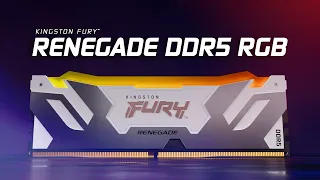 Улучшенная RGB-подсветка с белым дизайном теплоотвода! Kingston FURY Renegade DDR5 RGB в белом цвете