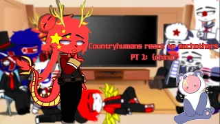 Countryhumans react to each others {English/华语} (cringe)