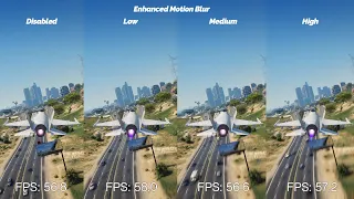 GTA V NaturalVision Evolved Enhanced Motion Blur (Disabled vs Low vs Medium vs High)