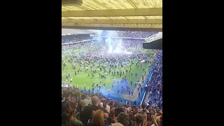 Amazing moment with Ipswich Town supporters invading the pitch (Premier League Promotion 2024)