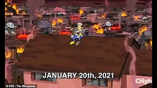 Inauguration Day January 20, 2021 Civil War Martial Law Apocalypse The Simpsons Prediction