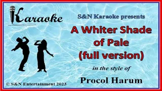 S&N Karaoke - Procol Harum - A Whiter Shade of Pale (full version)