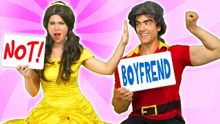 BELLE AND BEAST VS GASTON IN BOYFRIEND TAG. (From Beauty and the Beast) Totally TV