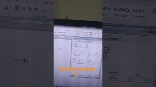Ms word me Tab ki position set karna #efficiency #efficacy #computer #typing #efficiencymatters
