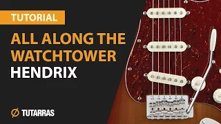 How to play All Along The Watchtower from JIMI HENDRIX- Electric Guitar GUITAR LESSON