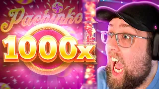 1000X MULTIPLIER ON 5X TOP SLOT PACHINKO GAME SHOW! (CRAZY TIME)