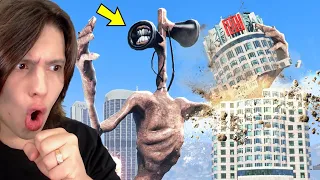 SIREN HEAD GIGANTE DESTRUIU O GTA 5!! (Assustador)