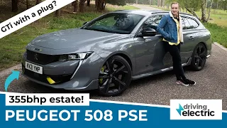 New 2021 Peugeot 508 PSE plug-in hybrid estate review - DrivingElectric