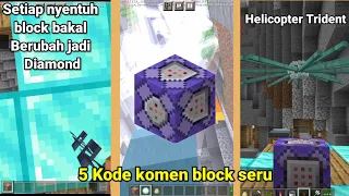 5 Kode command block keren untuk Minecraft bedrock.