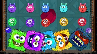 RED BALL 4 : (GREEN,RED,YELLOW,PURPLE) BILLBERRY BALL 'FUSION BATTLE' with SPONGEBOB BOSSES VOLUME 5