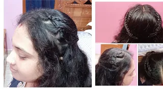 Two Sided Braid Hairstyle. #fashion #braids #hairstyle