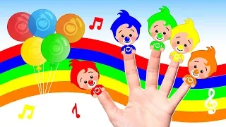 Família dos Dedos Coloridos do Herói #1 ♫ Música Infantil ♫  Um Herói do Coração