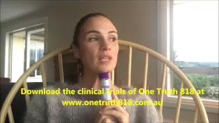 Actor Katherine Kennard talks about her year using One Truth 818 Anti Ageing Skin Serum