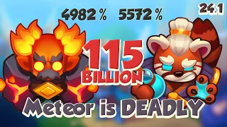 METEOR is still INSANE = 115 Billion vs Spirit Master | PVP Rush Royale