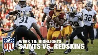 Saints vs. Redskins | Week 10 Highlights | NFL