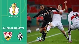 Thuram & Plea score | VfB Stuttgart vs. Borussia M'gladbach 1:2 | Highlights | DFB-Pokal Round of 16
