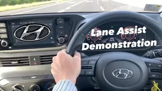 Lane Assist Demonstration- Step by step guide- 2022 Hyundai i20