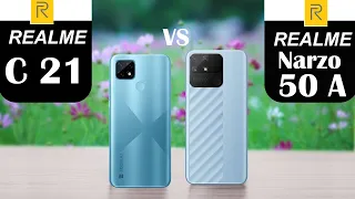 realme narzo 50a vs realme c21