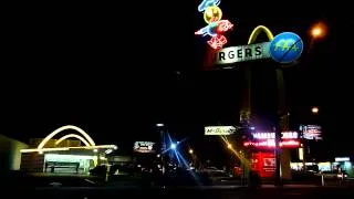 in front of the oldest "operating" mcdonald's in the world in downey CA