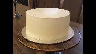 Ганаш для выравнивания торта Cream ganache to cover the cake.