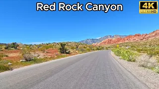 [4K] Red Rock Canyon Las Vegas Nevada - Las Vegas Scenic Drive