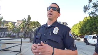 Long Beach Police Dept: COP FAILS, FORCED TO RETREAT, 1st Amend Audit w CA Guardian