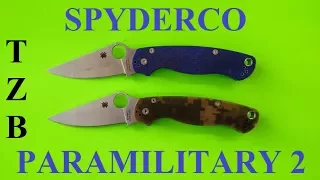 SPYDERCO PARA MILITARY 2 CPM S30V vs CPM S110V