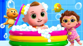 Bath Song + More Healthy Habit at Home  | 4K Nursery Rhymes -Kids songs | Blue Fish 2024 | 4k Videos