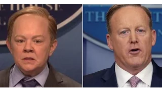 SEAN SPICER'S REACTION TO MELISSA MCCARTHY'S SNL SKIT!