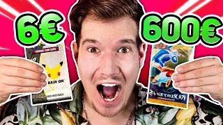 Was Lohnt sich mehr? 6€ VS 600€ Pokémon Booster!