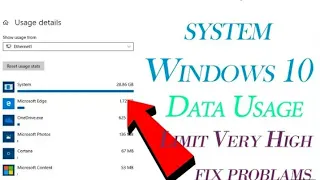 How to Stop Windows High System Data Usage/Fix Problem/In 1 Minute