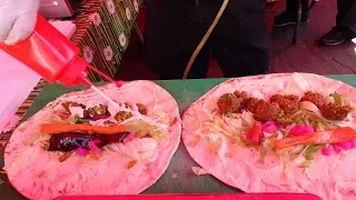 EGYPTIAN FALAFEL SANDWICH WRAPS: Delicious Middle Eastern Vegetarian Street Food in Waterloo, London