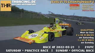 [THR] F1 1975 Championship - Main Race at Zandvoort - 2022-03-20