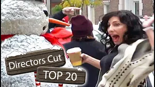 Scary Snowman Prank - You Laugh You Win - Directors Cut