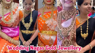 Mahalaxmi Gold & Diamonds Wedding Nagas Gold Jewellery | 20 Grams Necklace 5 Savaran Haram Hip Belt