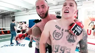 Бой 3 на 3!!! Бойцы ММА против Фанатов / TRUE GYM FIGHTS